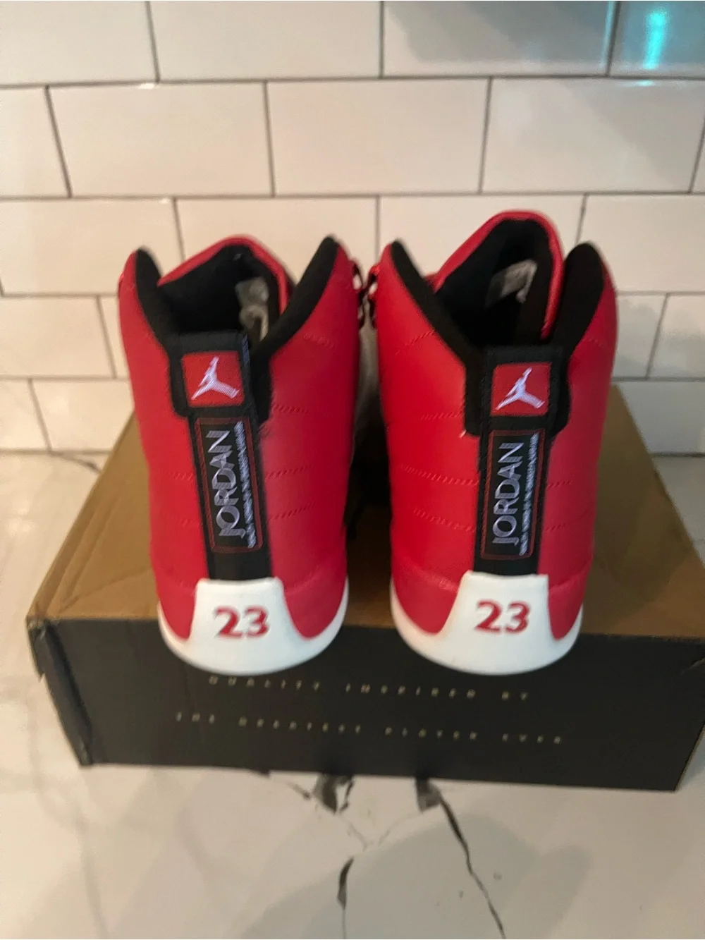 Mens Retro 12 Gym Red Size 13.